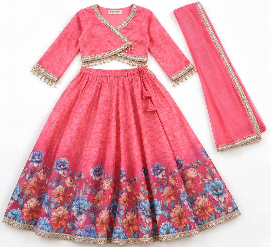 Pink Gulbahar Lehenga Set