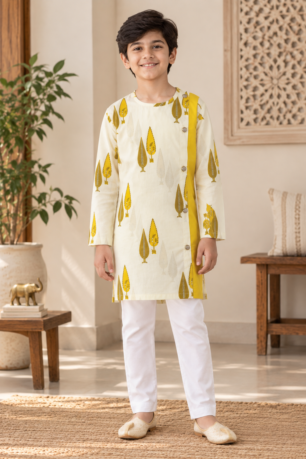 Sunlit Petals Sibling Lehenga & Kurta Set