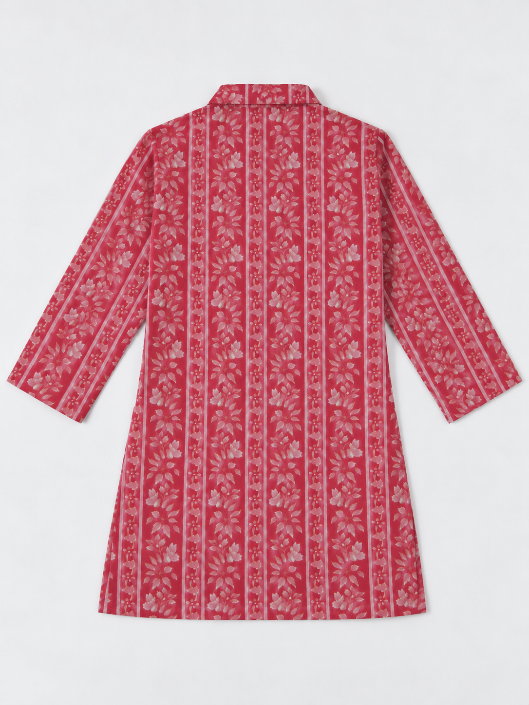 Boys Floral Striped Printed 100% Cotton Kurta with Trousers