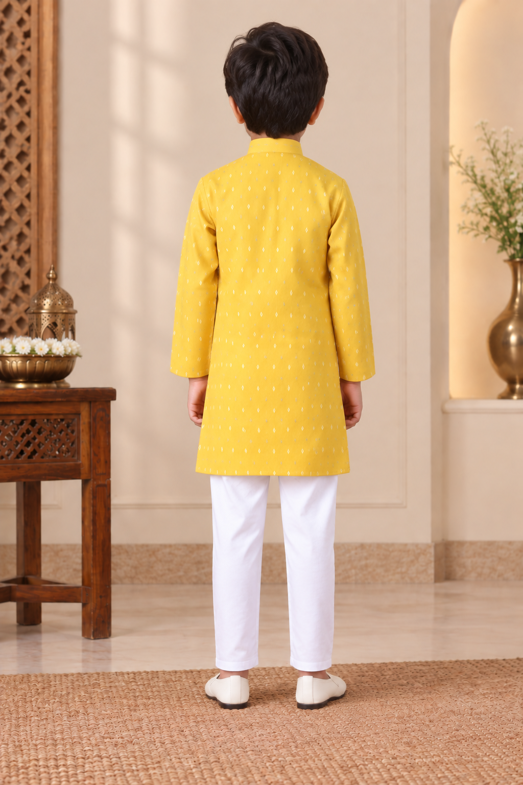 Boys Ethnic Motifs Printed Regular Kurta with Pyjamas